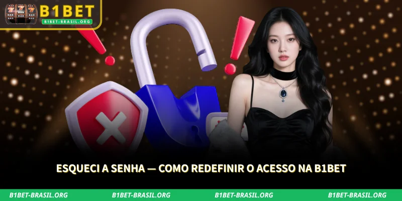 recupere o acesso à sua conta seguindo o processo de redefinição de senha