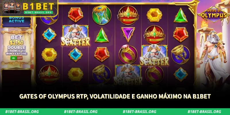 Gates of Olympus na B1Bet: RTP 96,5% e Multiplicadores 2 rtp, volatilidade e max win do gates of olympus explicados