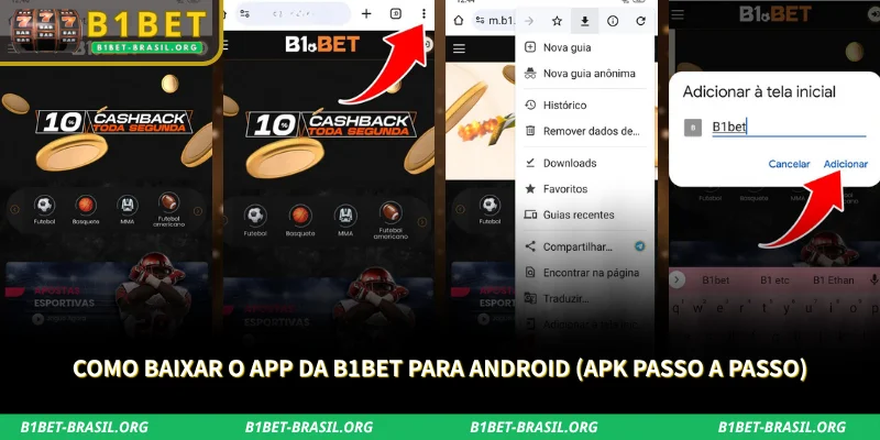 B1Bet App – Download APK Android e iOS 2026 2 siga as instruções para baixar o apk com segurança e acessar os recursos da plataforma